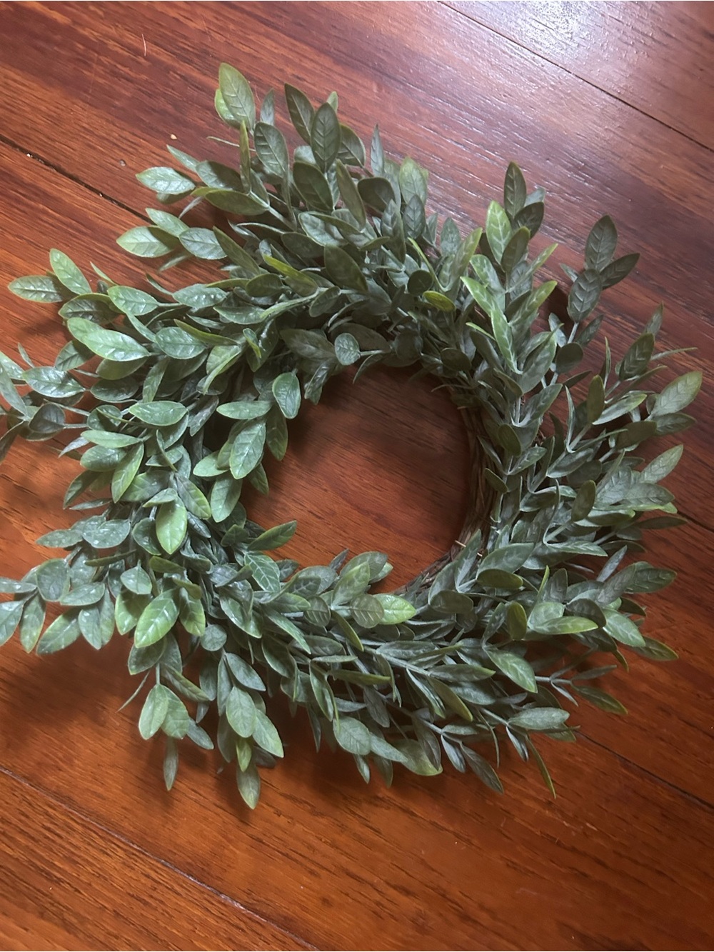 Faux Greenery Wreath - Green Holiday Home Accent